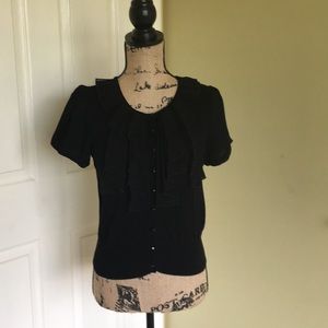 NY&CO Short Sleeve Button Down Top